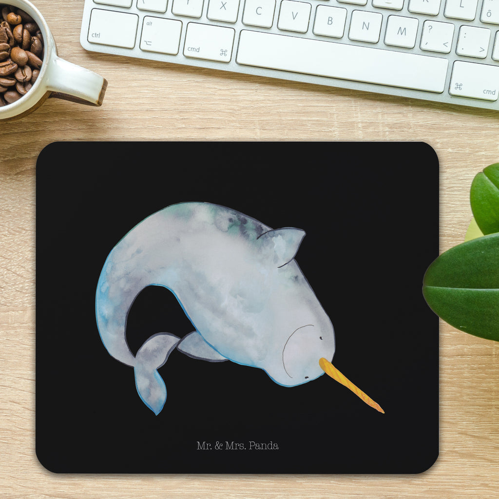 Mauspad Narwal Mousepad, Computer zubehör, Büroausstattung, PC Zubehör, Arbeitszimmer, Mauspad, Einzigartiges Mauspad, Designer Mauspad, Meerestiere, Meer, Urlaub, Narwal, Wal, Putzen, Hausfrau, Junggesellin, aufräumen, Kinderzimmer