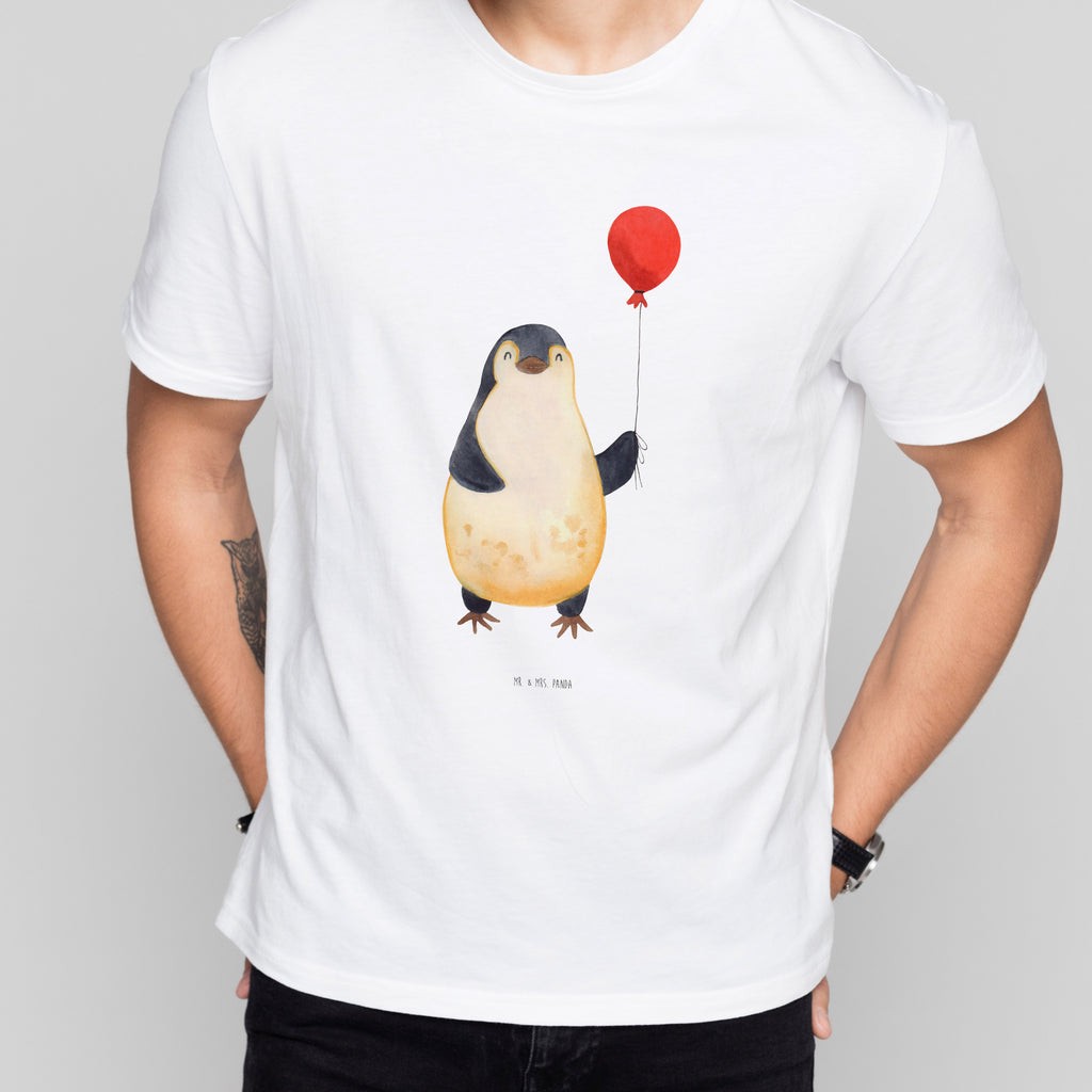 Größe S T-Shirt Pinguin Luftballon T-Shirt, Shirt, Tshirt, Lustiges T-Shirt, T-Shirt mit Spruch, Party, Junggesellenabschied, Jubiläum, Geburstag, Herrn, Damen, Männer, Frauen, Schlafshirt, Nachthemd, Sprüche, Pinguin, Pinguine, Luftballon, Tagträume, Lebenslust, Geschenk Freundin, Geschenkidee, beste Freundin, Motivation, Neustart, neues Leben, Liebe, Glück