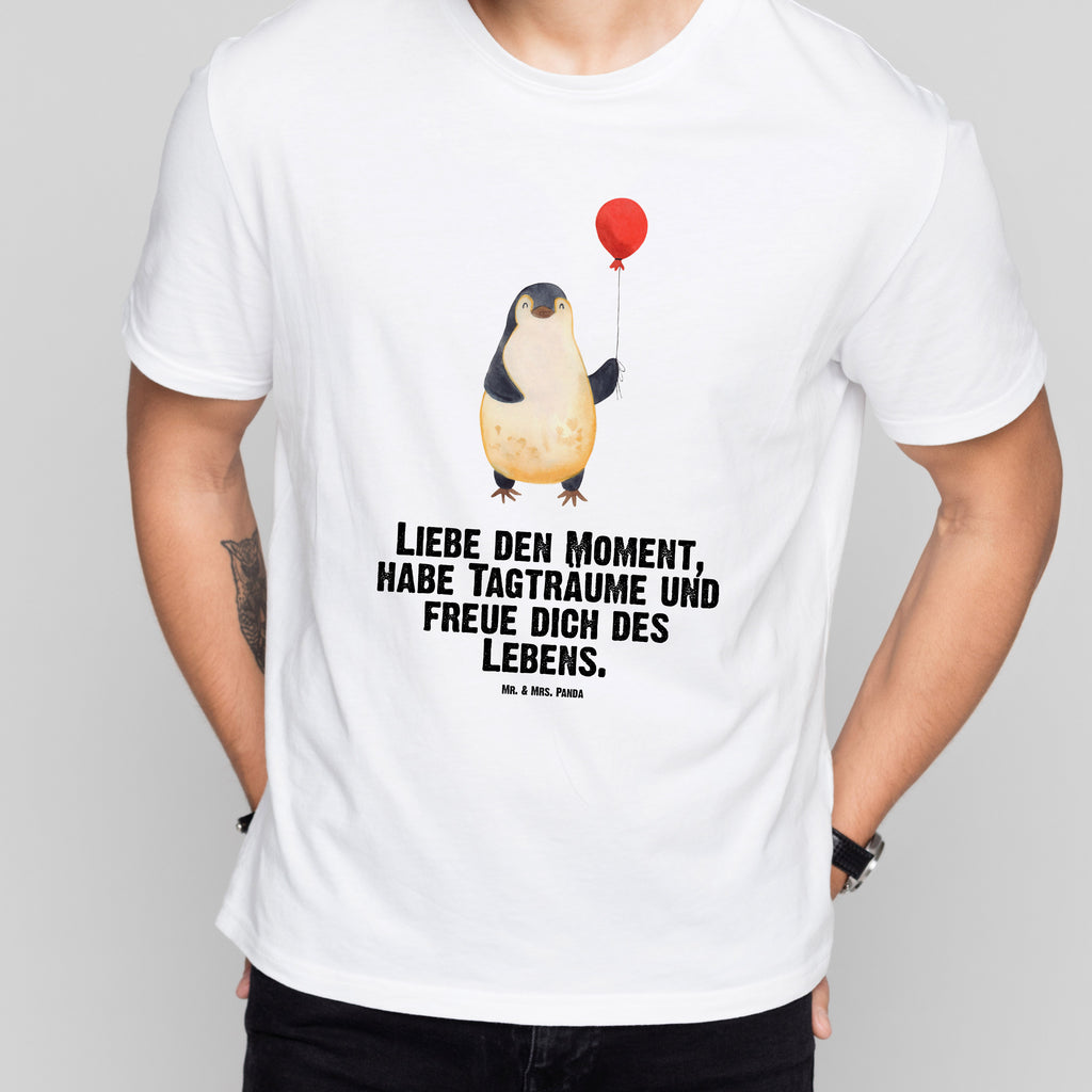 Größe XL T-Shirt Pinguin Luftballon T-Shirt, Shirt, Tshirt, Lustiges T-Shirt, T-Shirt mit Spruch, Party, Junggesellenabschied, Jubiläum, Geburstag, Herrn, Damen, Männer, Frauen, Schlafshirt, Nachthemd, Sprüche, Pinguin, Pinguine, Luftballon, Tagträume, Lebenslust, Geschenk Freundin, Geschenkidee, beste Freundin, Motivation, Neustart, neues Leben, Liebe, Glück