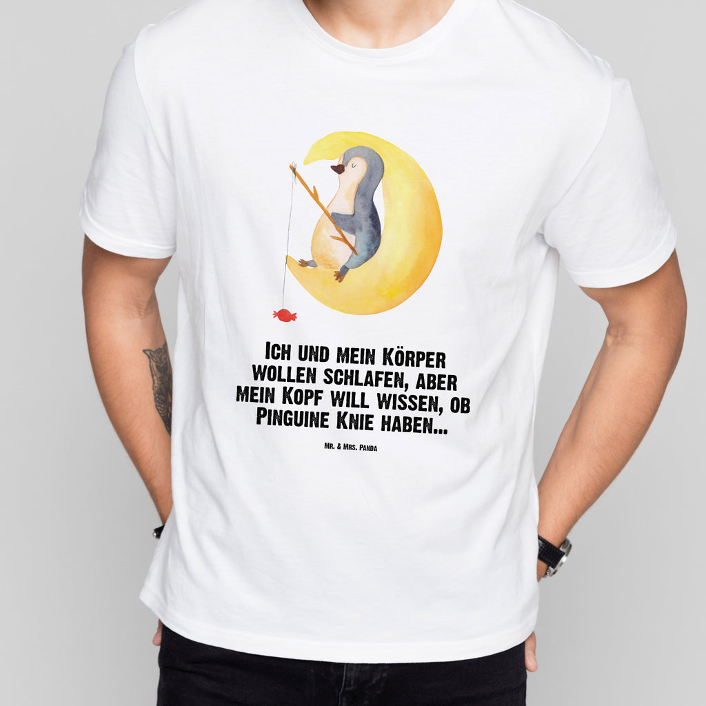 Größe M T-Shirt Pinguin Mond T-Shirt, Shirt, Tshirt, Lustiges T-Shirt, T-Shirt mit Spruch, Party, Junggesellenabschied, Jubiläum, Geburstag, Herrn, Damen, Männer, Frauen, Schlafshirt, Nachthemd, Sprüche, Pinguin, Pinguine, Spruch, schlafen, Nachtruhe, Einschlafen, Schlafzimmer, Schlafstörungen, Gästezimmer