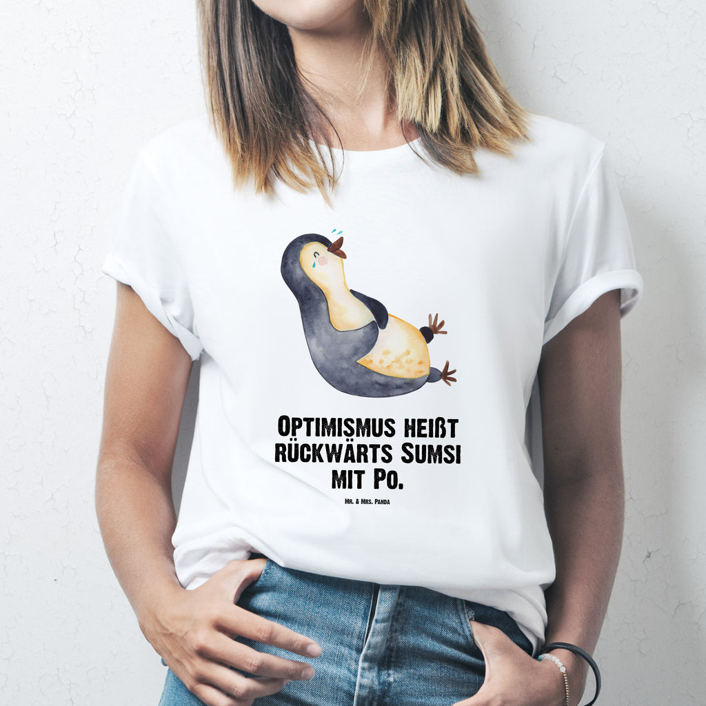 Größe L T-Shirt Pinguin lachend T-Shirt, Shirt, Tshirt, Lustiges T-Shirt, T-Shirt mit Spruch, Party, Junggesellenabschied, Jubiläum, Geburstag, Herrn, Damen, Männer, Frauen, Schlafshirt, Nachthemd, Sprüche, Pinguin, Pinguine, lustiger Spruch, Optimismus, Fröhlich, Lachen, Humor, Fröhlichkeit