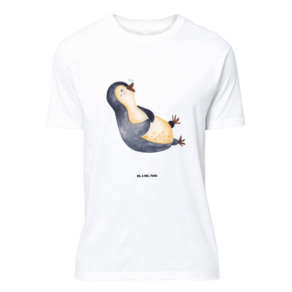Größe L T-Shirt Pinguin lachend T-Shirt, Shirt, Tshirt, Lustiges T-Shirt, T-Shirt mit Spruch, Party, Junggesellenabschied, Jubiläum, Geburstag, Herrn, Damen, Männer, Frauen, Schlafshirt, Nachthemd, Sprüche, Pinguin, Pinguine, lustiger Spruch, Optimismus, Fröhlich, Lachen, Humor, Fröhlichkeit