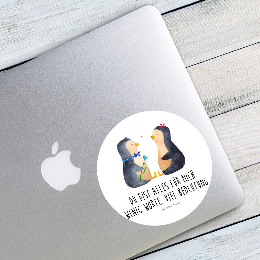 120mm Rund Aufkleber Pinguin Pärchen Sticker, Aufkleber, Etikett, Kinder, rund, Pinguin, Pinguine, Liebe, Liebespaar, Liebesbeweis, Liebesgeschenk, Verlobung, Jahrestag, Hochzeitstag, Hochzeit, Hochzeitsgeschenk, große Liebe, Traumpaar