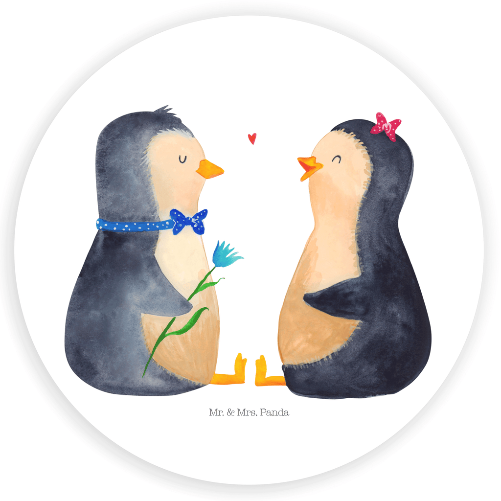 120mm Rund Aufkleber Pinguin Pärchen Sticker, Aufkleber, Etikett, Kinder, rund, Pinguin, Pinguine, Liebe, Liebespaar, Liebesbeweis, Liebesgeschenk, Verlobung, Jahrestag, Hochzeitstag, Hochzeit, Hochzeitsgeschenk, große Liebe, Traumpaar