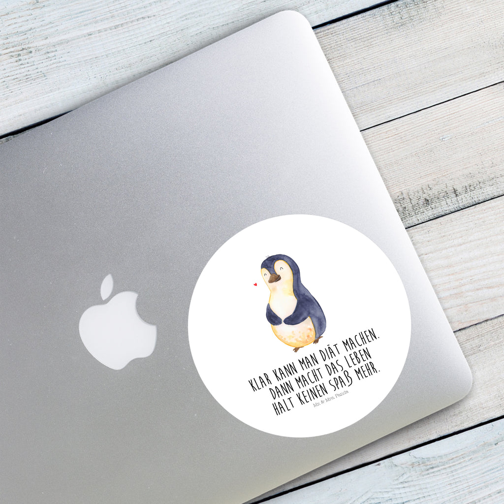 120mm Rund Aufkleber Pinguin Diät Sticker, Aufkleber, Etikett, Kinder, rund, Pinguin, Pinguine, Diät, Abnehmen, Abspecken, Gewicht, Motivation, Selbstliebe, Körperliebe, Selbstrespekt