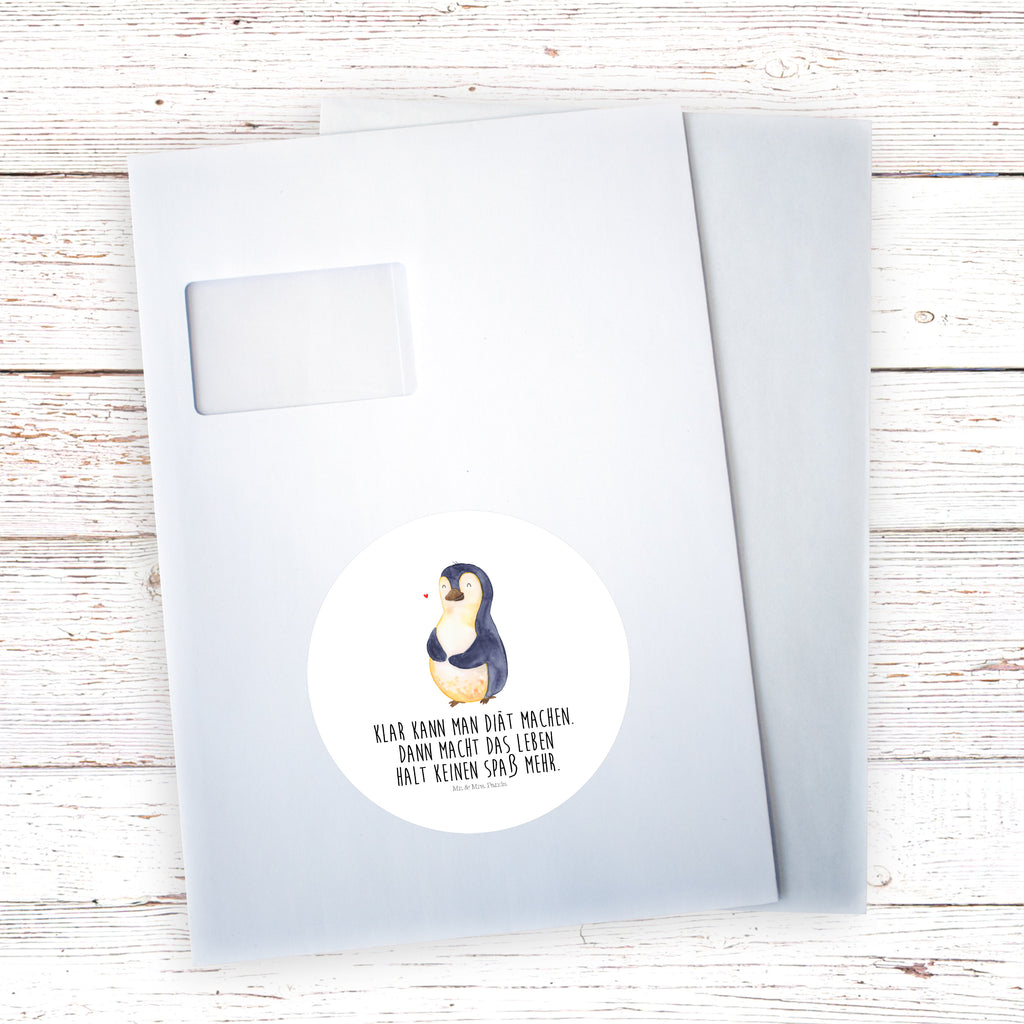 120mm Rund Aufkleber Pinguin Diät Sticker, Aufkleber, Etikett, Kinder, rund, Pinguin, Pinguine, Diät, Abnehmen, Abspecken, Gewicht, Motivation, Selbstliebe, Körperliebe, Selbstrespekt