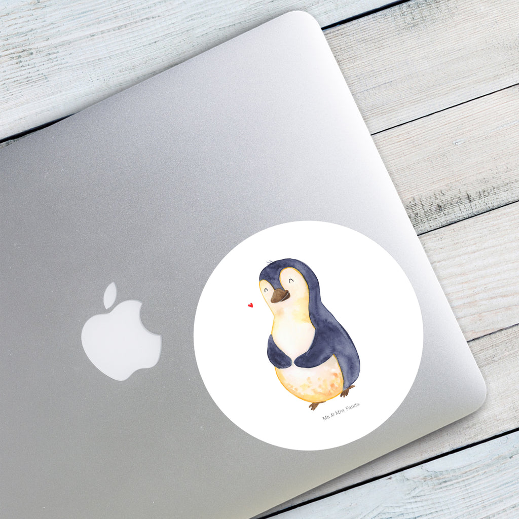 120mm Rund Aufkleber Pinguin Diät Sticker, Aufkleber, Etikett, Kinder, rund, Pinguin, Pinguine, Diät, Abnehmen, Abspecken, Gewicht, Motivation, Selbstliebe, Körperliebe, Selbstrespekt