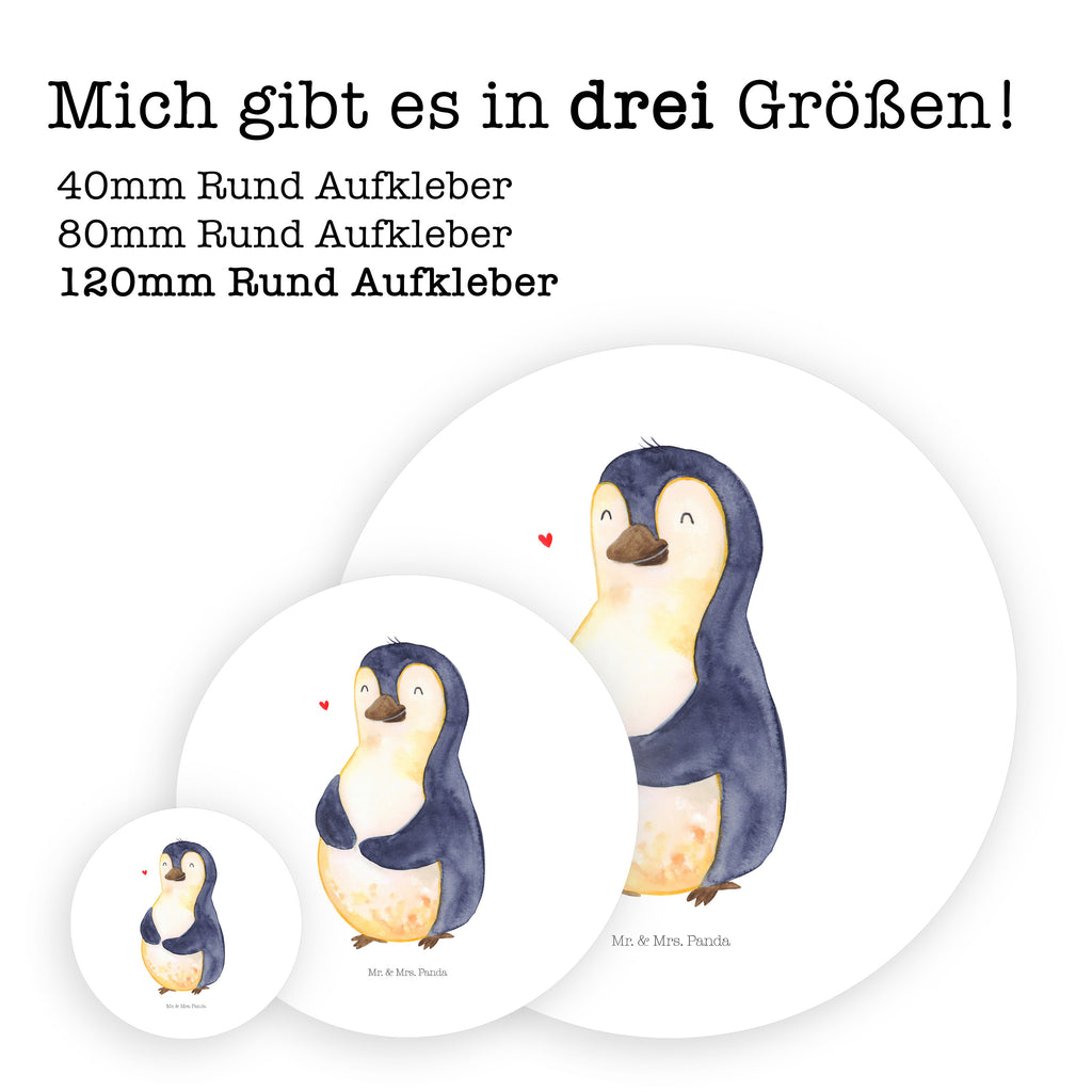 120mm Rund Aufkleber Pinguin Diät Sticker, Aufkleber, Etikett, Kinder, rund, Pinguin, Pinguine, Diät, Abnehmen, Abspecken, Gewicht, Motivation, Selbstliebe, Körperliebe, Selbstrespekt