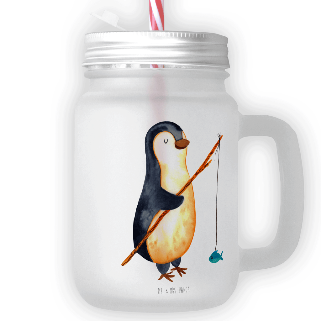 Trinkglas Mason Jar Pinguin Angler Mason Jar, Glas, Trinkglas, Henkelglas, Sommerglas, Einmachglas, Cocktailglas, Cocktail-Glas, Mason Jar Trinkglas, Satiniertes Glas, Retro-Glas, Strohhalm Glas, Schraubdeckel Glas, Sommerparty Einrichtung, Pinguin, Pinguine, Angeln, Angler, Tagträume, Hobby, Plan, Planer, Tagesplan, Neustart, Motivation, Geschenk, Freundinnen, Geschenkidee, Urlaub, Wochenende
