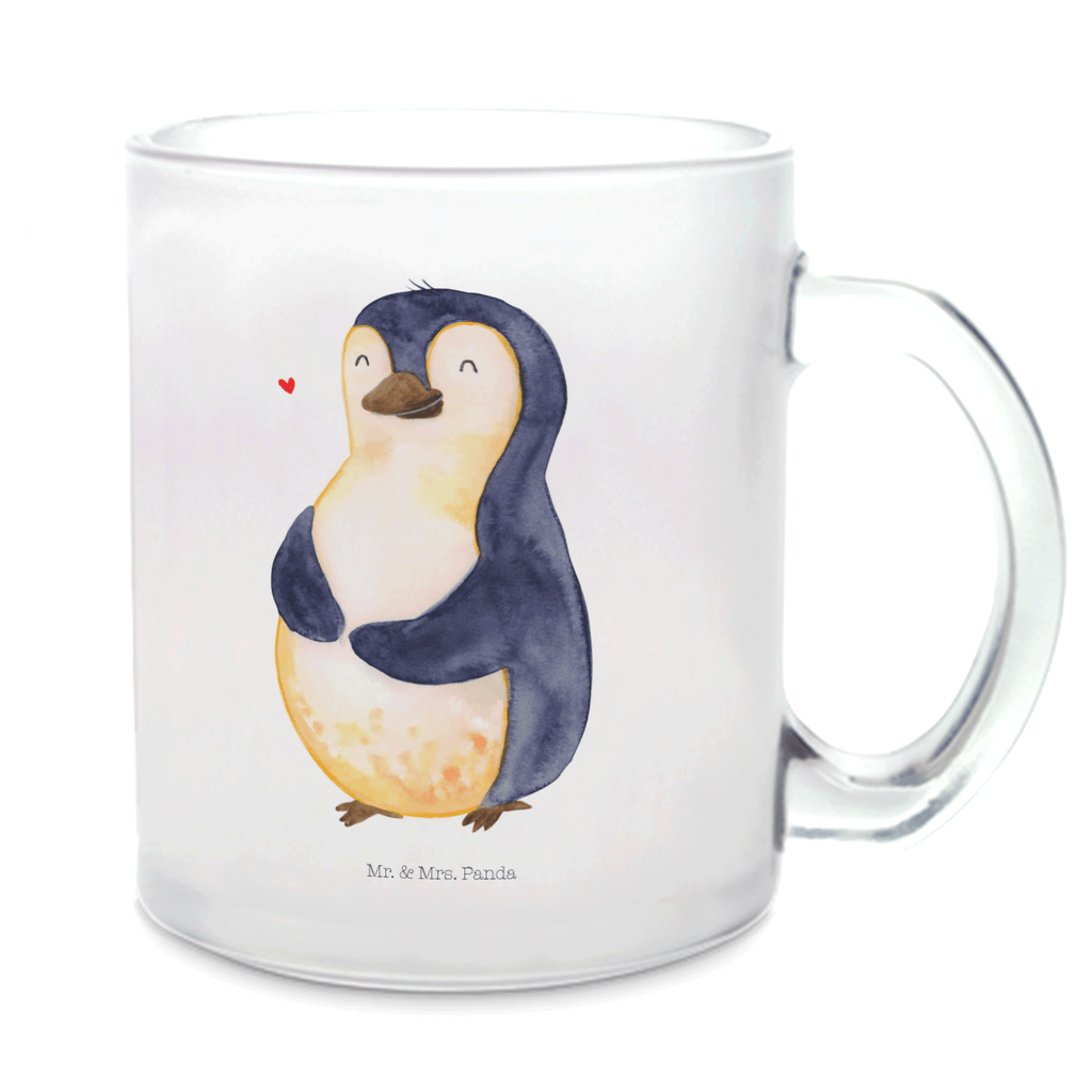 Teetasse Pinguin Diät Teetasse, Teeglas, Teebecher, Tasse mit Henkel, Tasse, Glas Teetasse, Teetasse aus Glas, Pinguin, Pinguine, Diät, Abnehmen, Abspecken, Gewicht, Motivation, Selbstliebe, Körperliebe, Selbstrespekt