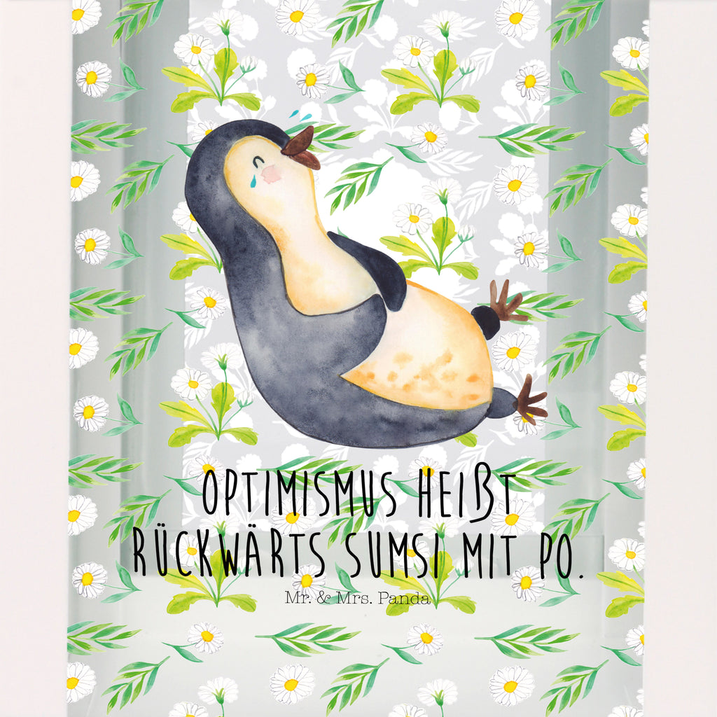 Deko Laterne Pinguin lachend Gartenlampe, Gartenleuchte, Gartendekoration, Gartenlicht, Laterne  kleine Laternen, XXL Laternen, Laterne groß, Pinguin, Pinguine, lustiger Spruch, Optimismus, Fröhlich, Lachen, Humor, Fröhlichkeit