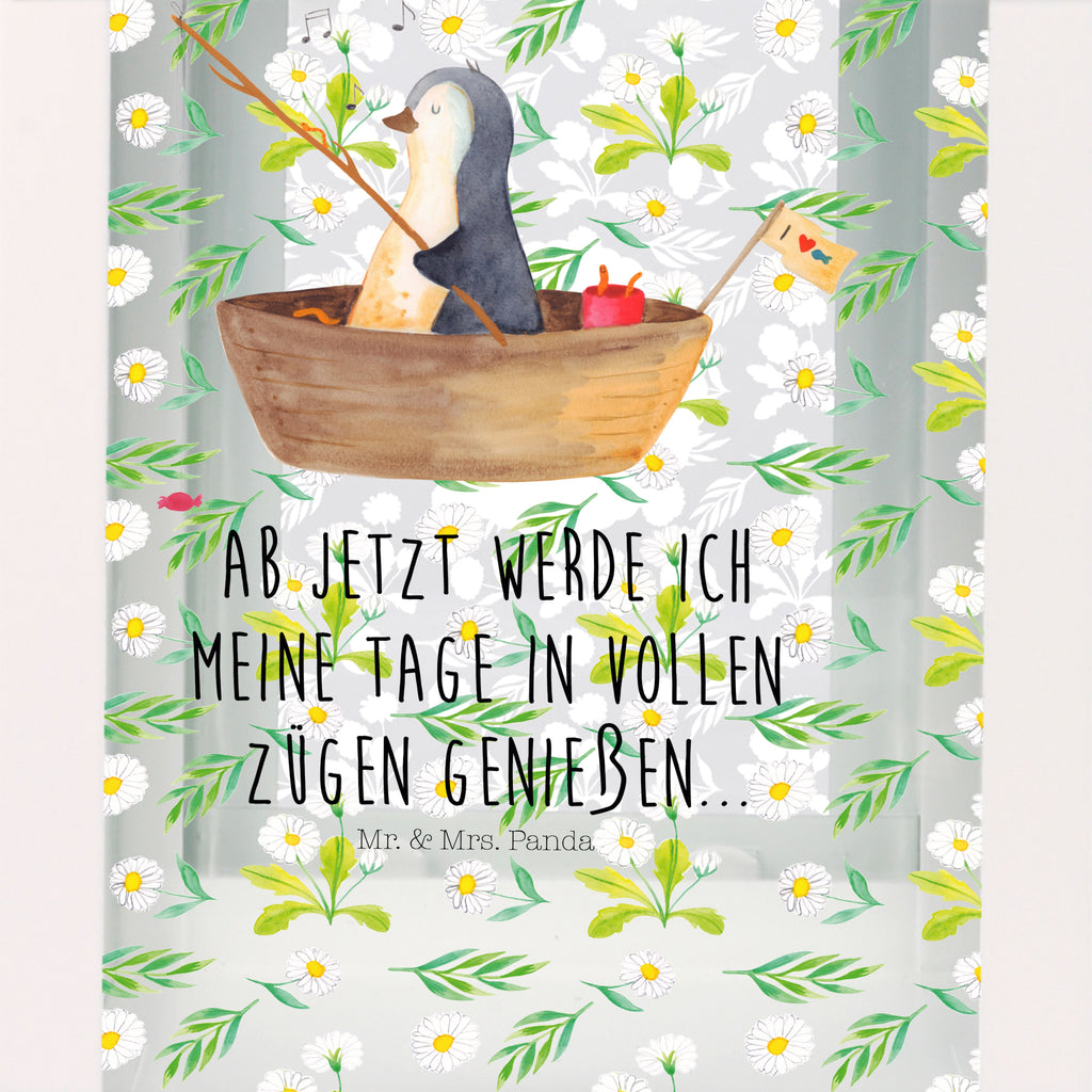 Deko Laterne Pinguin Angelboot Pinguin, Pinguine, Angeln, Boot, Angelboot, Lebenslust, Leben, genießen, Motivation, Neustart, Neuanfang, Trennung, Scheidung, Geschenkidee Liebeskummer,	 Gartenlampe, Gartenleuchte, Gartendekoration, Gartenlicht, Laterne  kleine Laternen, XXL Laternen, Laterne groß,   Pinguin