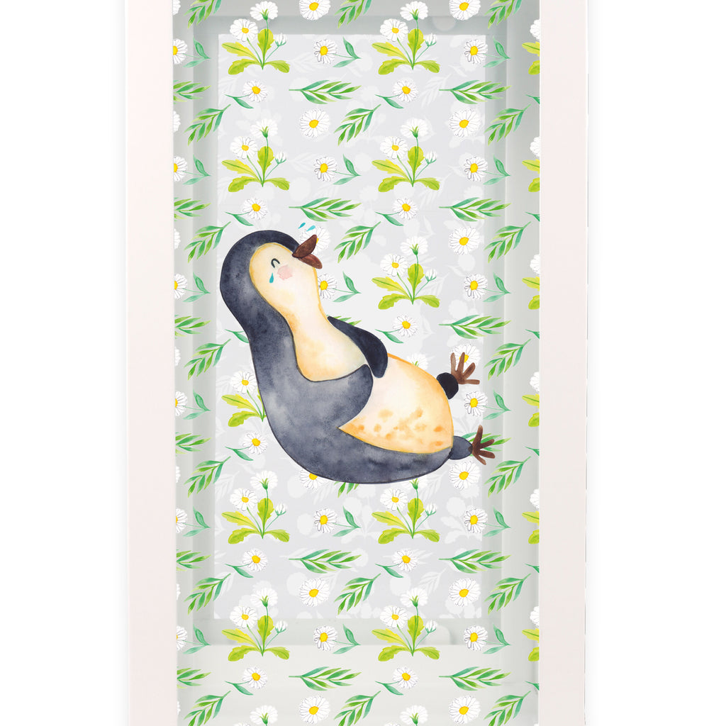 Deko Laterne Pinguin lachend Gartenlampe, Gartenleuchte, Gartendekoration, Gartenlicht, Laterne  kleine Laternen, XXL Laternen, Laterne groß, Pinguin, Pinguine, lustiger Spruch, Optimismus, Fröhlich, Lachen, Humor, Fröhlichkeit