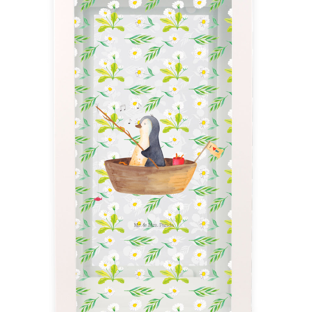 Deko Laterne Pinguin Angelboot Pinguin, Pinguine, Angeln, Boot, Angelboot, Lebenslust, Leben, genießen, Motivation, Neustart, Neuanfang, Trennung, Scheidung, Geschenkidee Liebeskummer,	 Gartenlampe, Gartenleuchte, Gartendekoration, Gartenlicht, Laterne  kleine Laternen, XXL Laternen, Laterne groß,   Pinguin