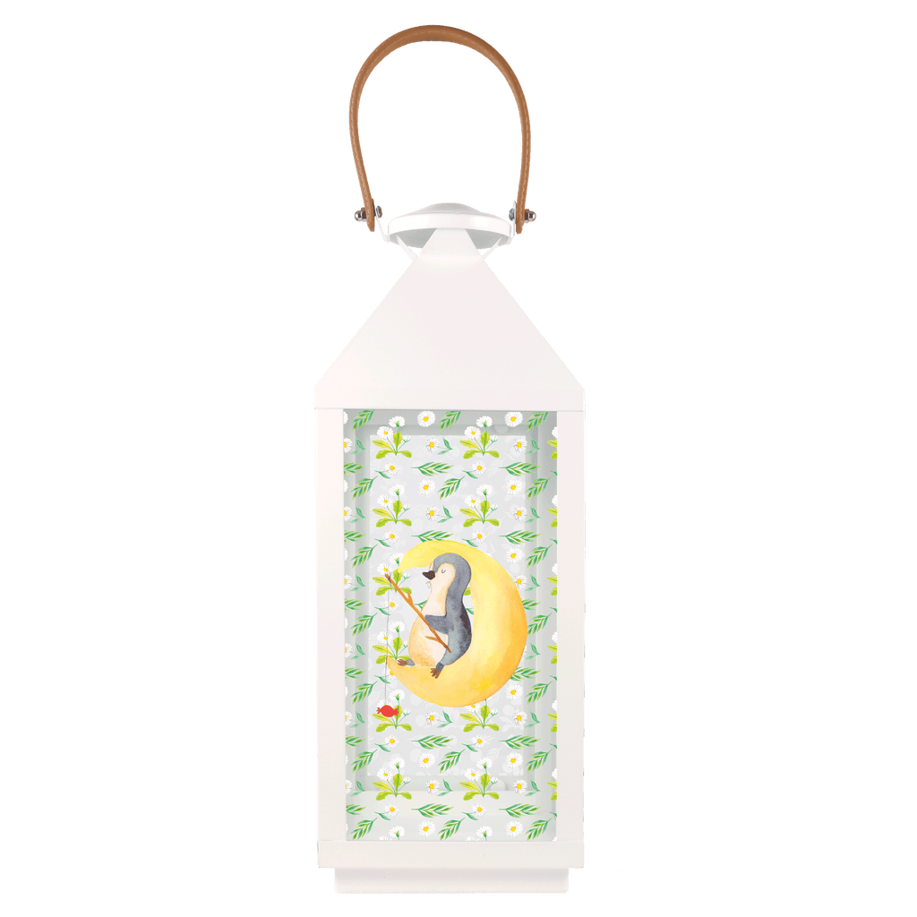 Deko Laterne Pinguin Mond Pinguin, Pinguine, Spruch, schlafen, Nachtruhe, Einschlafen, Schlafzimmer, Schlafstörungen, Gästezimmer,	 Gartenlampe, Gartenleuchte, Gartendekoration, Gartenlicht, Laterne  kleine Laternen, XXL Laternen, Laterne groß,   Pinguin