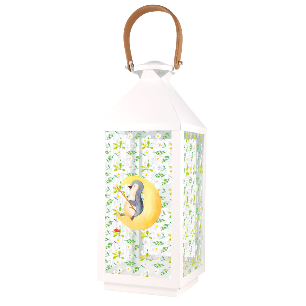 Deko Laterne Pinguin Mond Pinguin, Pinguine, Spruch, schlafen, Nachtruhe, Einschlafen, Schlafzimmer, Schlafstörungen, Gästezimmer,	 Gartenlampe, Gartenleuchte, Gartendekoration, Gartenlicht, Laterne  kleine Laternen, XXL Laternen, Laterne groß,   Pinguin