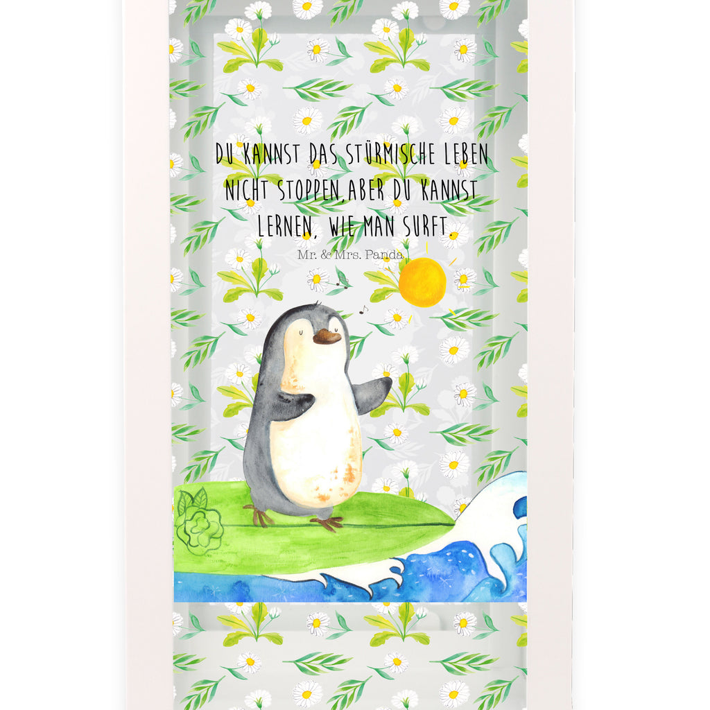Deko Laterne Pinguin Surfer Pinguin, Pinguine, surfen, Surfer, Hawaii, Urlaub, Wellen, Wellen reiten, Portugal,  Gartenlampe, Gartenleuchte, Gartendekoration, Gartenlicht, Laterne  kleine Laternen, XXL Laternen, Laterne groß,   Pinguin
