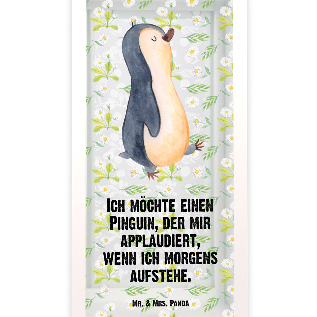Deko Laterne Pinguin marschierend Gartenlampe, Gartenleuchte, Gartendekoration, Gartenlicht, Laterne  kleine Laternen, XXL Laternen, Laterne groß, Pinguin, Pinguine, Frühaufsteher, Langschläfer, Bruder, Schwester, Familie