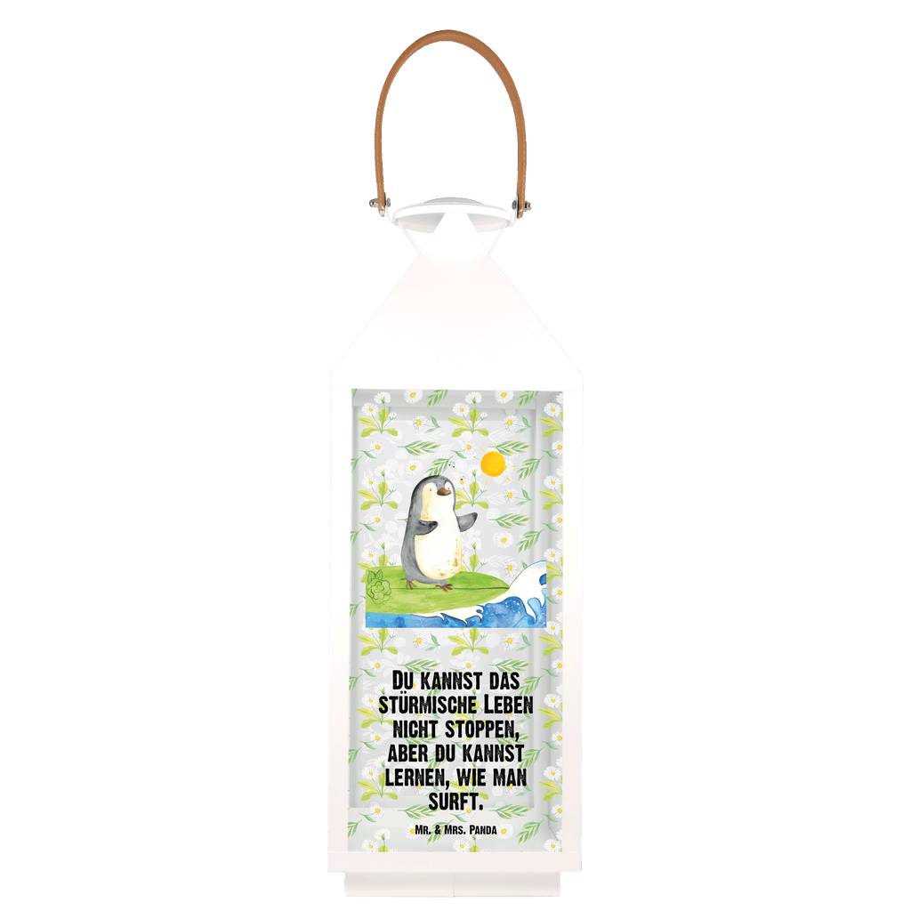 Deko Laterne Pinguin Surfer Pinguin, Pinguine, surfen, Surfer, Hawaii, Urlaub, Wellen, Wellen reiten, Portugal,  Gartenlampe, Gartenleuchte, Gartendekoration, Gartenlicht, Laterne  kleine Laternen, XXL Laternen, Laterne groß,   Pinguin
