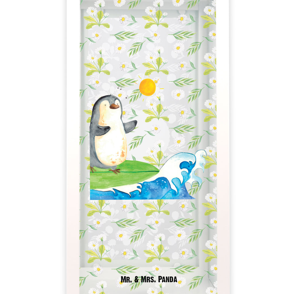Deko Laterne Pinguin Surfer Pinguin, Pinguine, surfen, Surfer, Hawaii, Urlaub, Wellen, Wellen reiten, Portugal,  Gartenlampe, Gartenleuchte, Gartendekoration, Gartenlicht, Laterne  kleine Laternen, XXL Laternen, Laterne groß,   Pinguin