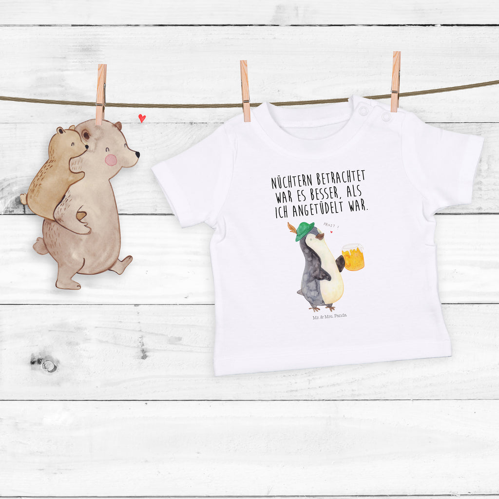 Organic Baby Shirt Pinguin Bier Baby T-Shirt, Jungen Baby T-Shirt, Mädchen Baby T-Shirt, Shirt, Pinguin, Pinguine, Bier, Oktoberfest