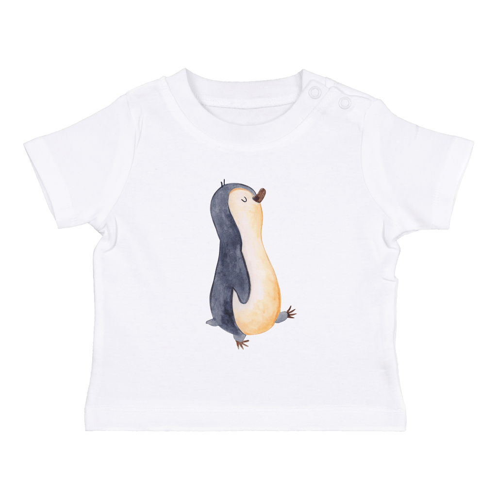 Organic Baby Shirt Pinguin marschierend Baby T-Shirt, Jungen Baby T-Shirt, Mädchen Baby T-Shirt, Shirt, Pinguin, Pinguine, Frühaufsteher, Langschläfer, Bruder, Schwester, Familie