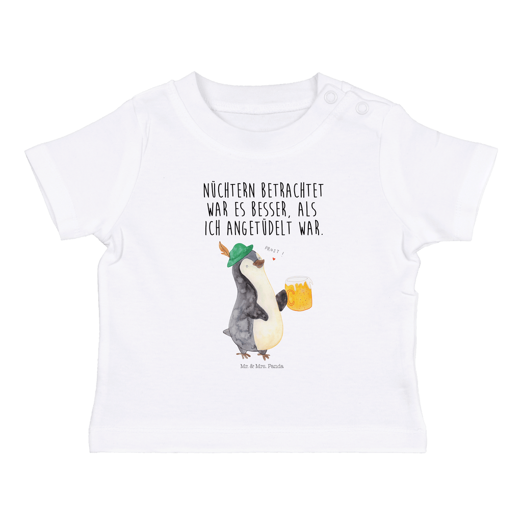 Organic Baby Shirt Pinguin Bier Baby T-Shirt, Jungen Baby T-Shirt, Mädchen Baby T-Shirt, Shirt, Pinguin, Pinguine, Bier, Oktoberfest