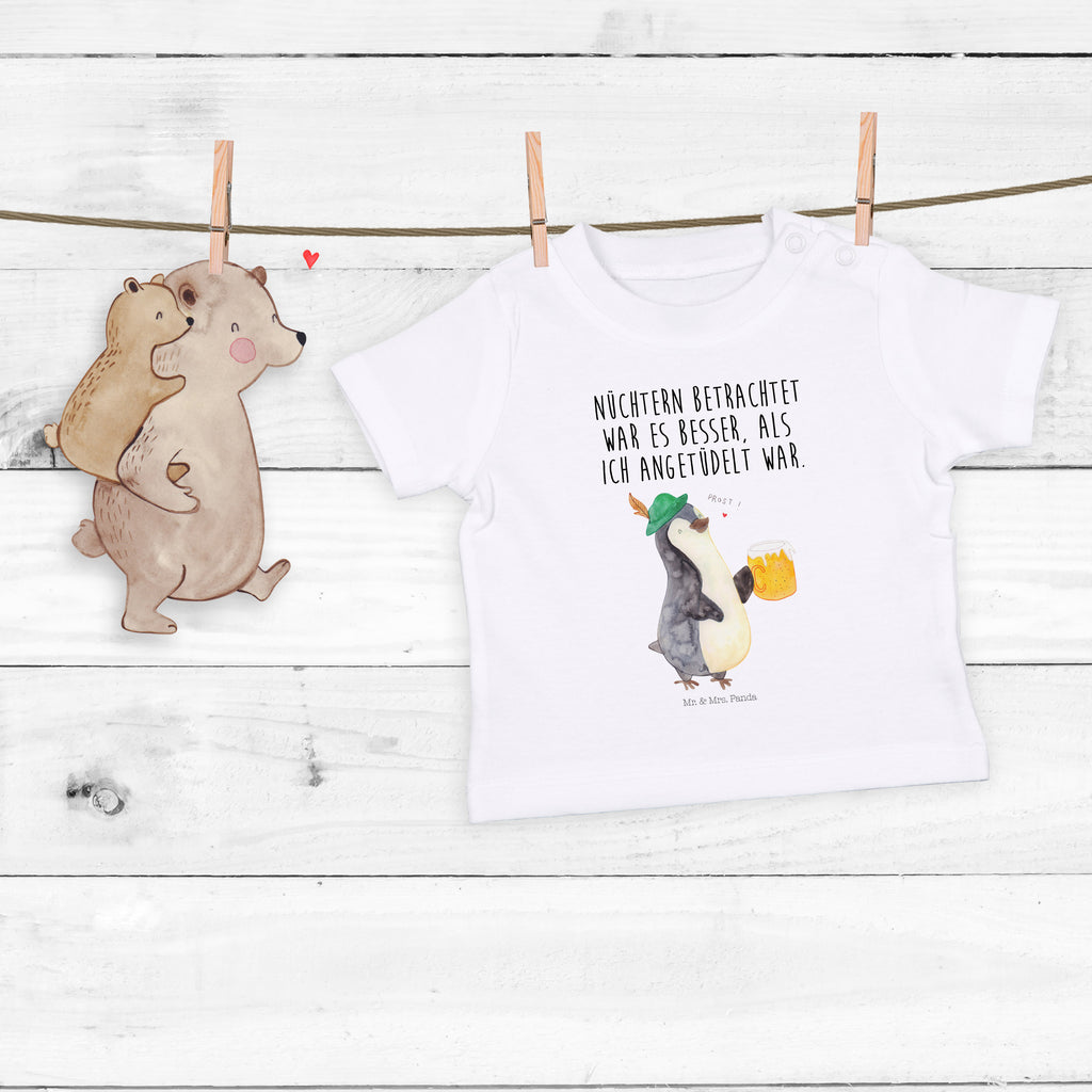 Organic Baby Shirt Pinguin Bier Baby T-Shirt, Jungen Baby T-Shirt, Mädchen Baby T-Shirt, Shirt, Pinguin, Pinguine, Bier, Oktoberfest