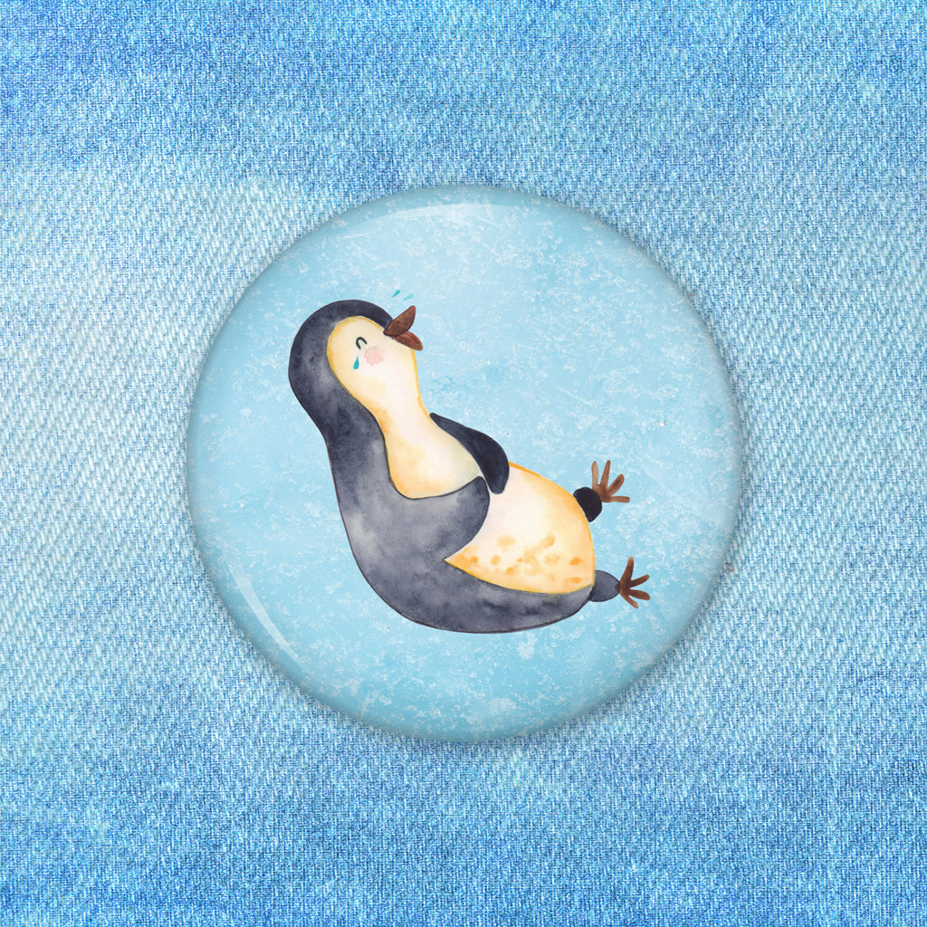 50mm Button Pinguin lachend 50mm Button, Button, Pin, Anstecknadel, Pinguin, Pinguine, lustiger Spruch, Optimismus, Fröhlich, Lachen, Humor, Fröhlichkeit