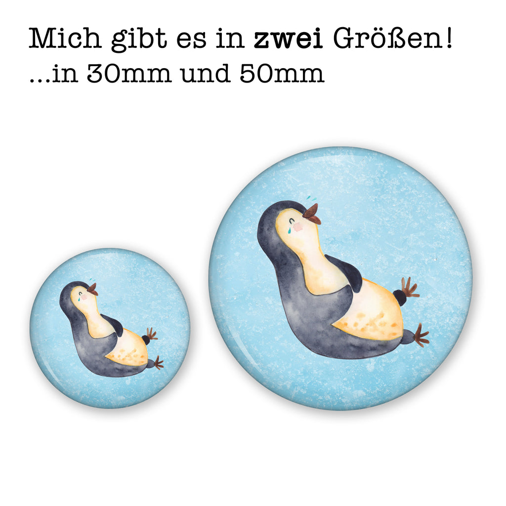 50mm Button Pinguin lachend 50mm Button, Button, Pin, Anstecknadel, Pinguin, Pinguine, lustiger Spruch, Optimismus, Fröhlich, Lachen, Humor, Fröhlichkeit