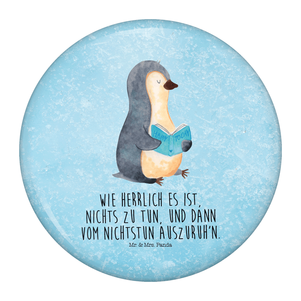 50mm Button Pinguin Buch 50mm Button, Button, Pin, Anstecknadel, Pinguin, Pinguine, Buch, Lesen, Bücherwurm, Nichtstun, Faulenzen, Ferien, Urlaub, Freizeit
