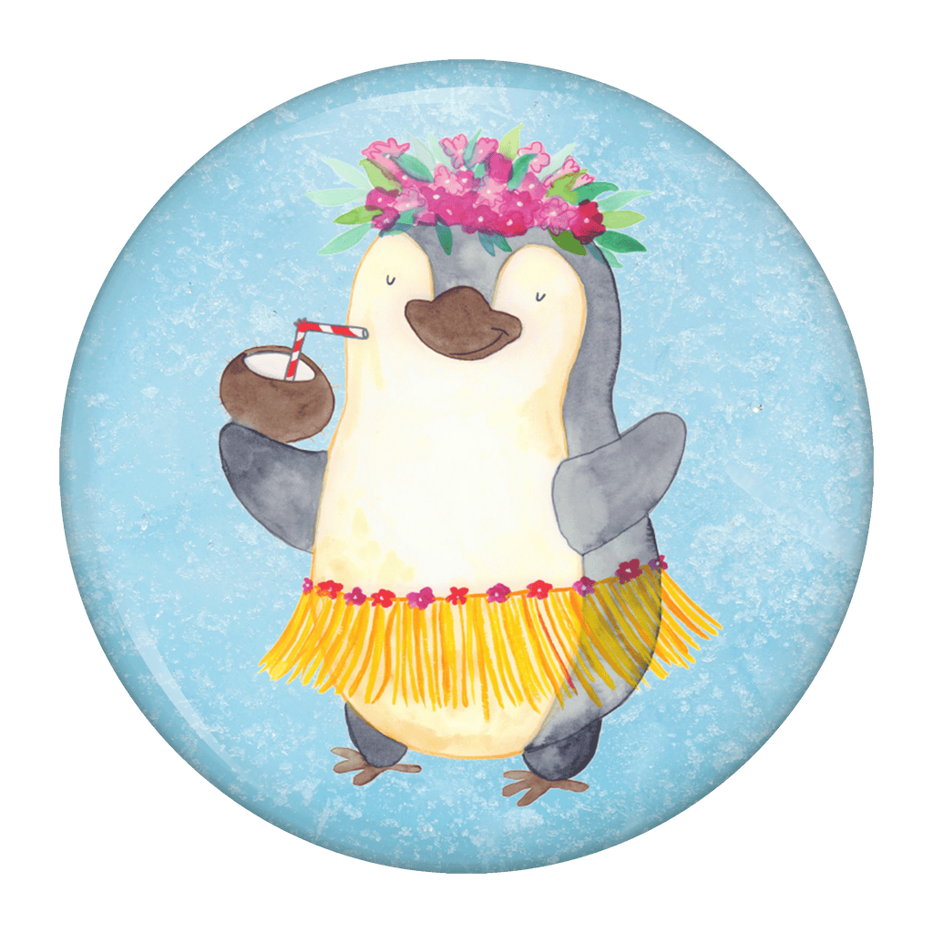 50mm Button Pinguin Kokosnuss 50mm Button, Button, Pin, Anstecknadel, Pinguin, Aloha, Hawaii, Urlaub, Kokosnuss, Pinguine