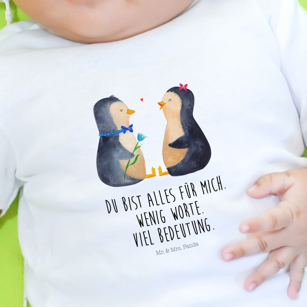 3-6 Monate Baby Longsleeve Pinguin Pärchen Mädchen, Jungen, Baby, Langarm, Bio, Kleidung, Pinguin, Pinguine, Liebe, Liebespaar, Liebesbeweis, Liebesgeschenk, Verlobung, Jahrestag, Hochzeitstag, Hochzeit, Hochzeitsgeschenk, große Liebe, Traumpaar