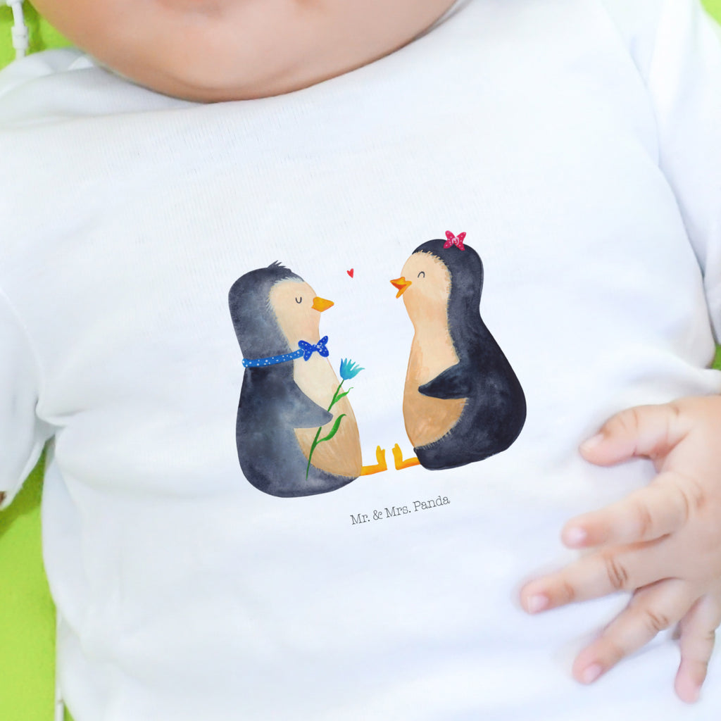3-6 Monate Baby Longsleeve Pinguin Pärchen Mädchen, Jungen, Baby, Langarm, Bio, Kleidung, Pinguin, Pinguine, Liebe, Liebespaar, Liebesbeweis, Liebesgeschenk, Verlobung, Jahrestag, Hochzeitstag, Hochzeit, Hochzeitsgeschenk, große Liebe, Traumpaar