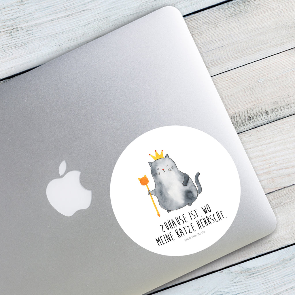 120mm Rund Aufkleber Katzen Koenig Sticker, Aufkleber, Etikett, Kinder, rund, Katze, Katzenmotiv, Katzenfan, Katzendeko, Katzenfreund, Katzenliebhaber, Katzenprodukte, Katzenartikel, Katzenaccessoires, Katzensouvenirs, Katzenliebhaberprodukte, Katzenmotive, Katzen, Kater, Mietze, Cat, Cats, Katzenhalter, Katzenbesitzerin, Haustier, König, Königin, Queen, Familie, Mietzhaus, Wohnung, erste eigenen Wohnung, Umzug, Einzug