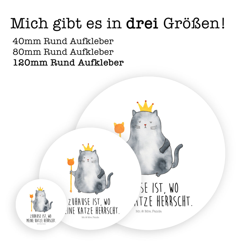120mm Rund Aufkleber Katzen Koenig Sticker, Aufkleber, Etikett, Kinder, rund, Katze, Katzenmotiv, Katzenfan, Katzendeko, Katzenfreund, Katzenliebhaber, Katzenprodukte, Katzenartikel, Katzenaccessoires, Katzensouvenirs, Katzenliebhaberprodukte, Katzenmotive, Katzen, Kater, Mietze, Cat, Cats, Katzenhalter, Katzenbesitzerin, Haustier, König, Königin, Queen, Familie, Mietzhaus, Wohnung, erste eigenen Wohnung, Umzug, Einzug