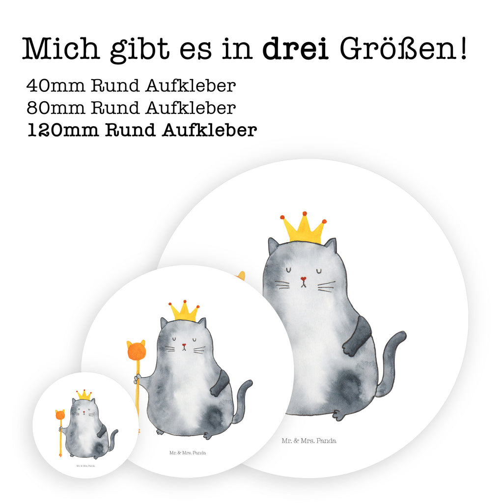 120mm Rund Aufkleber Katzen Koenig Sticker, Aufkleber, Etikett, Kinder, rund, Katze, Katzenmotiv, Katzenfan, Katzendeko, Katzenfreund, Katzenliebhaber, Katzenprodukte, Katzenartikel, Katzenaccessoires, Katzensouvenirs, Katzenliebhaberprodukte, Katzenmotive, Katzen, Kater, Mietze, Cat, Cats, Katzenhalter, Katzenbesitzerin, Haustier, König, Königin, Queen, Familie, Mietzhaus, Wohnung, erste eigenen Wohnung, Umzug, Einzug