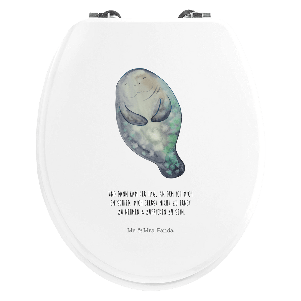 Motiv WC Sitz Seekuh happy Klobrille, Klodeckel, Toilettendeckel, WC-Sitz, Toilette, Meerestiere, Meer, Urlaub, Seekuh, Seekühe, Selbstliebe, Respekt, Neuanfang, Neustart, Achtsamkeit, Zufrieden, Liebeskummer, Freundin