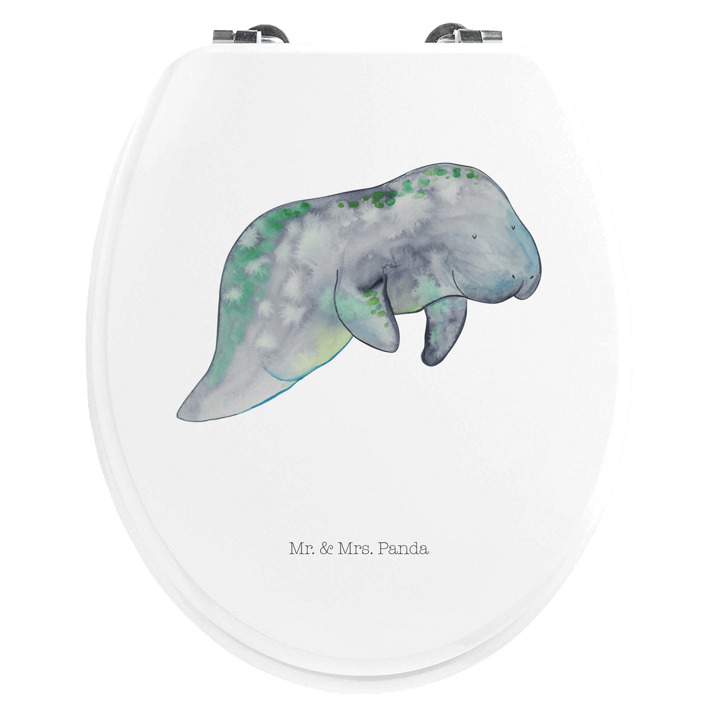 Motiv WC Sitz Seekuh chillt Klobrille, Klodeckel, Toilettendeckel, WC-Sitz, Toilette, Meerestiere, Meer, Urlaub, Seekuh, Seekühe, Diät, Abnehmen, Zucker, Diätwahn, Essen, Süßigkeiten