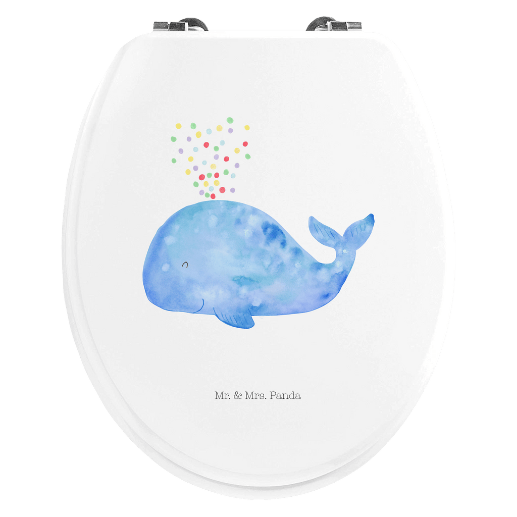Motiv WC Sitz Wal Konfetti Klobrille, Klodeckel, Toilettendeckel, WC-Sitz, Toilette, Meerestiere, Meer, Urlaub, Wal, Konfetti, Wale, Motivation, Neuanfang, Trennung, Diät, Abnehmen, Neustart, Lebensabschnitt, Geburtstag