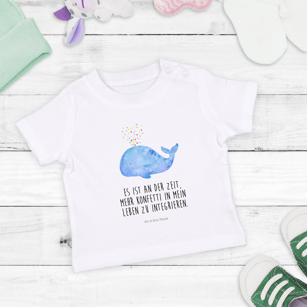 Organic Baby Shirt Wal Konfetti Baby T-Shirt, Jungen Baby T-Shirt, Mädchen Baby T-Shirt, Shirt, Meerestiere, Meer, Urlaub, Wal, Konfetti, Wale, Motivation, Neuanfang, Trennung, Diät, Abnehmen, Neustart, Lebensabschnitt, Geburtstag