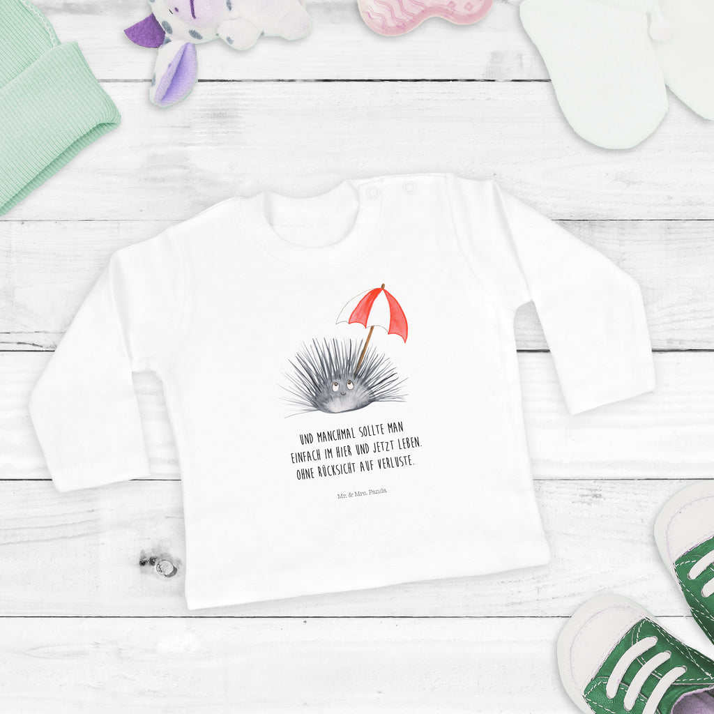 12-18 Monate Baby Longsleeve Seeigel Mädchen, Jungen, Baby, Langarm, Bio, Kleidung, Meerestiere, Meer, Urlaub, Seeigel, Achtsamkeit, Selbstakzeptanz, Selbstliebe, Hier und Jetzt, Leben, Lebe