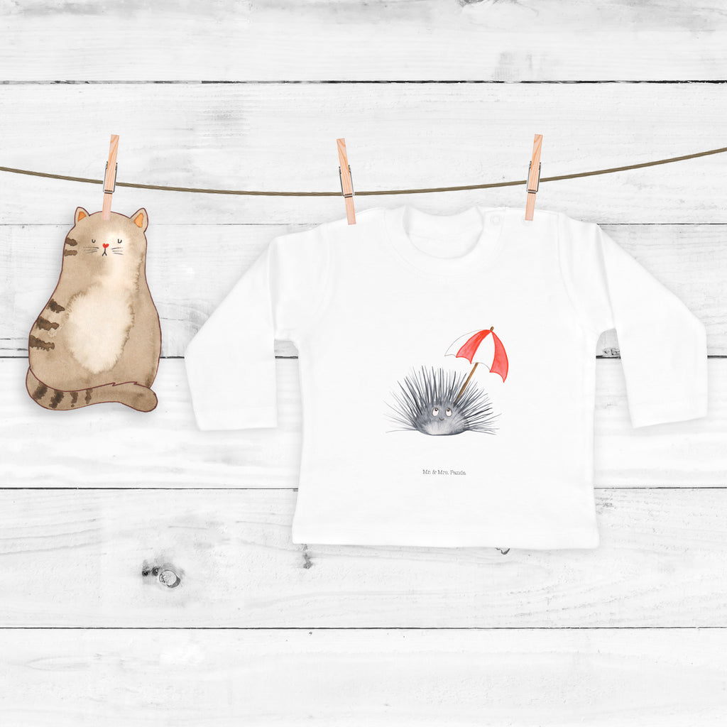 12-18 Monate Baby Longsleeve Seeigel Mädchen, Jungen, Baby, Langarm, Bio, Kleidung, Meerestiere, Meer, Urlaub, Seeigel, Achtsamkeit, Selbstakzeptanz, Selbstliebe, Hier und Jetzt, Leben, Lebe