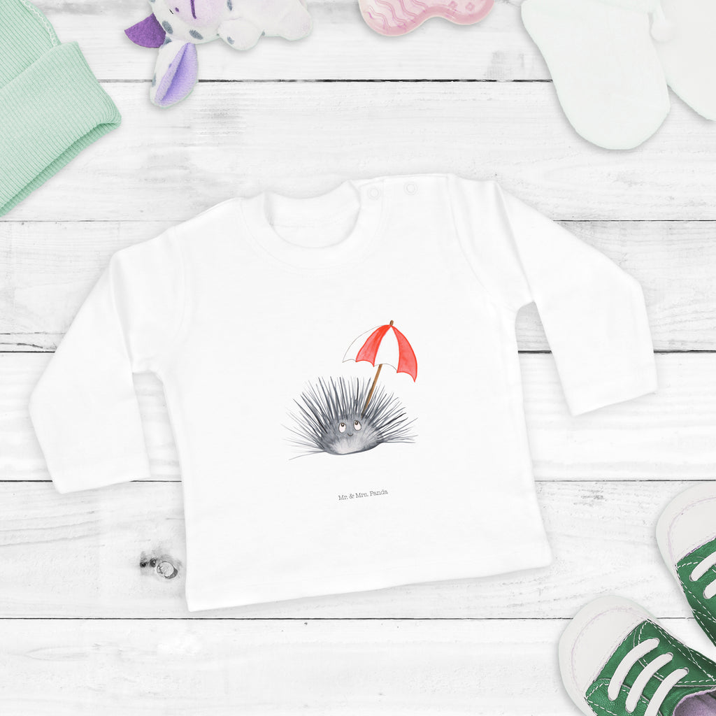 12-18 Monate Baby Longsleeve Seeigel Mädchen, Jungen, Baby, Langarm, Bio, Kleidung, Meerestiere, Meer, Urlaub, Seeigel, Achtsamkeit, Selbstakzeptanz, Selbstliebe, Hier und Jetzt, Leben, Lebe