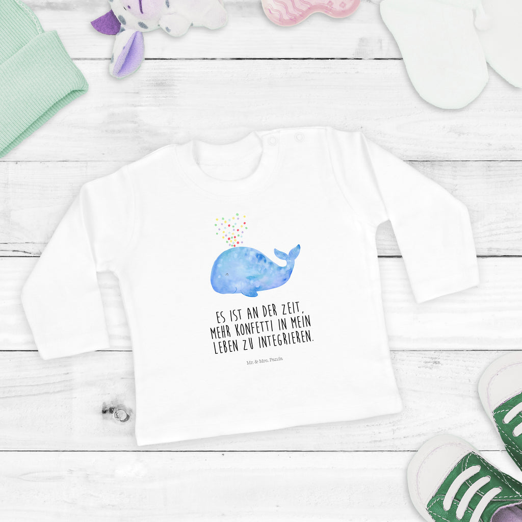 12-18 Monate Baby Longsleeve Wal Konfetti Mädchen, Jungen, Baby, Langarm, Bio, Kleidung, Meerestiere, Meer, Urlaub, Wal, Konfetti, Wale, Motivation, Neuanfang, Trennung, Diät, Abnehmen, Neustart, Lebensabschnitt, Geburtstag