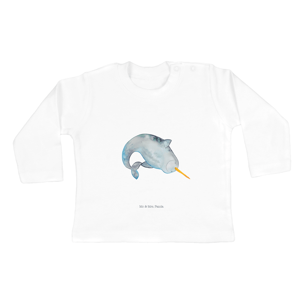 18-24 Monate Baby Longsleeve Narwal Mädchen, Jungen, Baby, Langarm, Bio, Kleidung, Longsleeve, Meerestiere, Meer, Urlaub, Narwal, Wal, Putzen, Hausfrau, Junggesellin, aufräumen, Kinderzimmer