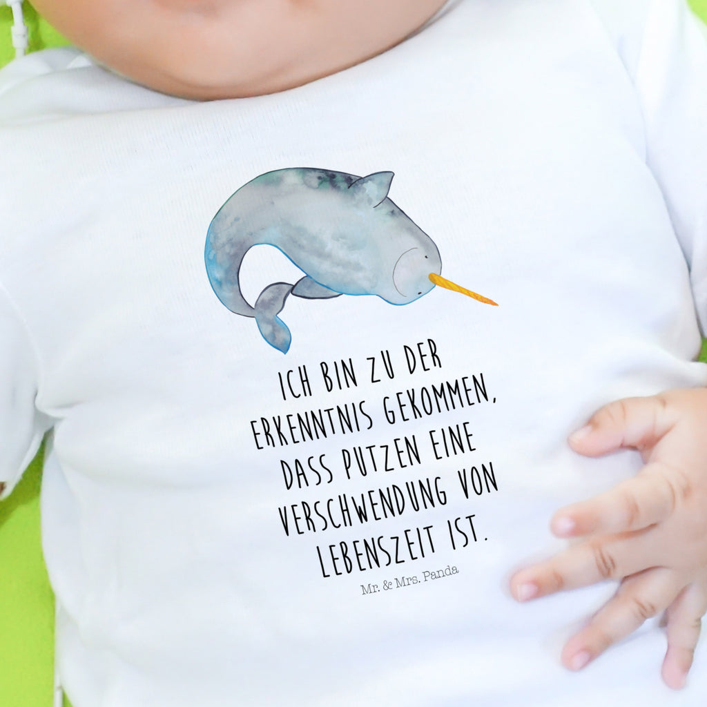 18-24 Monate Baby Longsleeve Narwal Mädchen, Jungen, Baby, Langarm, Bio, Kleidung, Longsleeve, Meerestiere, Meer, Urlaub, Narwal, Wal, Putzen, Hausfrau, Junggesellin, aufräumen, Kinderzimmer