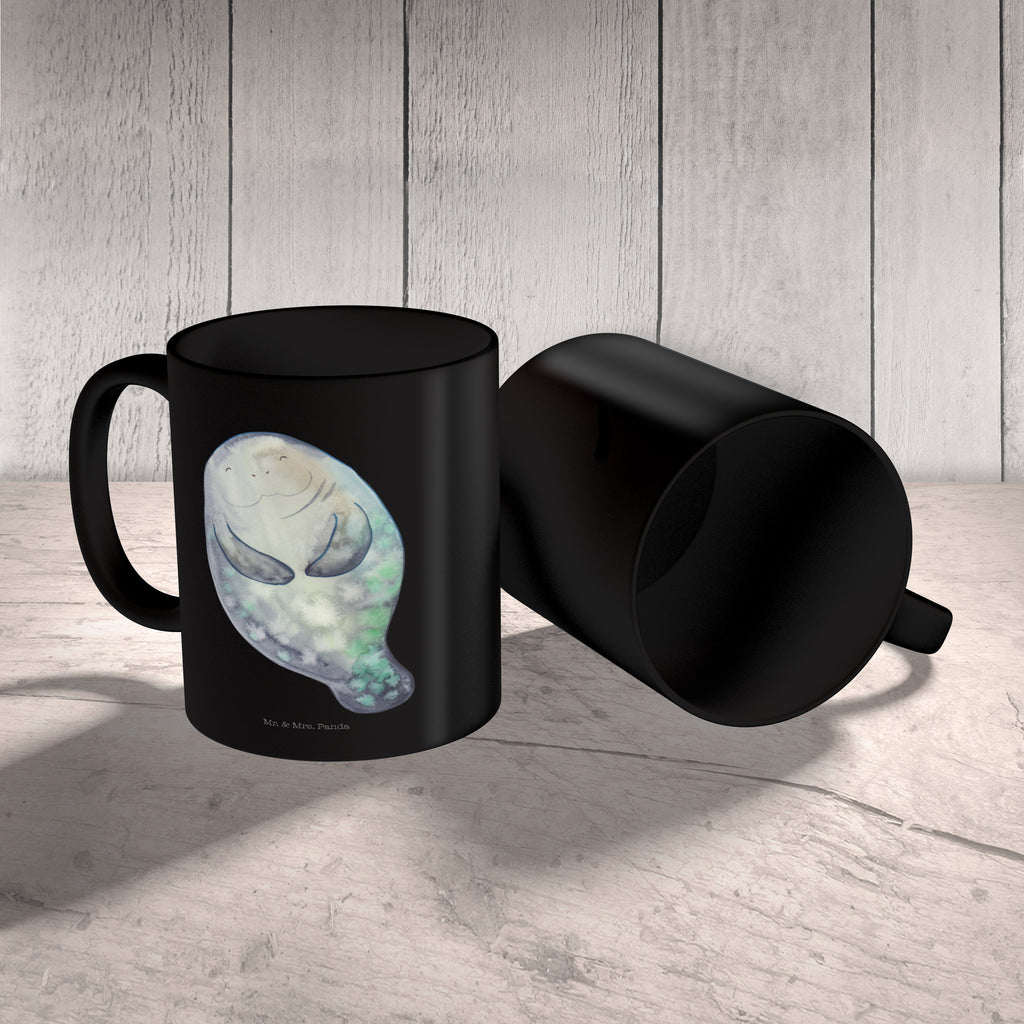 Tasse Seekuh happy Seekuh, Seekühe, Selbstliebe, Respekt, Neuanfang, Neustart, Achtsamkeit, Zufrieden, Liebeskummer, Freundin	 Becher, Kaffeetasse, Kaffeebecher, Tee, Frühstück, Büro  Meerestiere, Meer, Urlaub