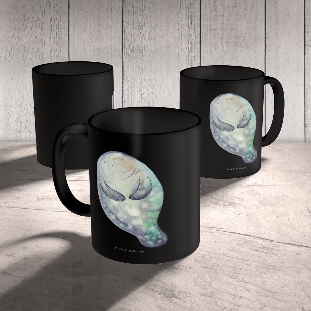 Tasse Seekuh happy Seekuh, Seekühe, Selbstliebe, Respekt, Neuanfang, Neustart, Achtsamkeit, Zufrieden, Liebeskummer, Freundin	 Becher, Kaffeetasse, Kaffeebecher, Tee, Frühstück, Büro  Meerestiere, Meer, Urlaub
