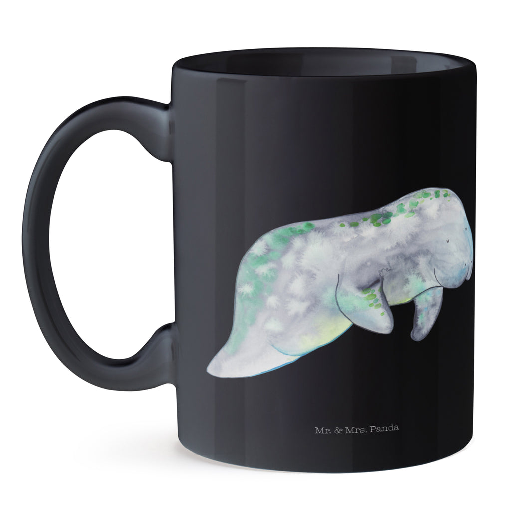 Tasse Seekuh chillt Seekuh, Seekühe, Diät, Abnehmen, Zucker, Diätwahn, Essen, Süßigkeiten Becher, Kaffeetasse, Kaffeebecher, Tee, Frühstück, Büro  Meerestiere, Meer, Urlaub